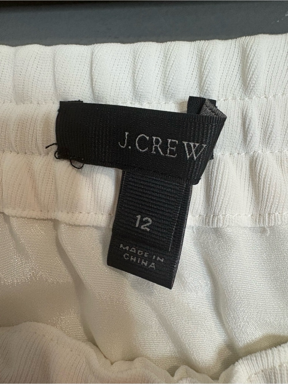 J. Crew Ivory Drawstring Mini Skirt - Picture 5 of 6